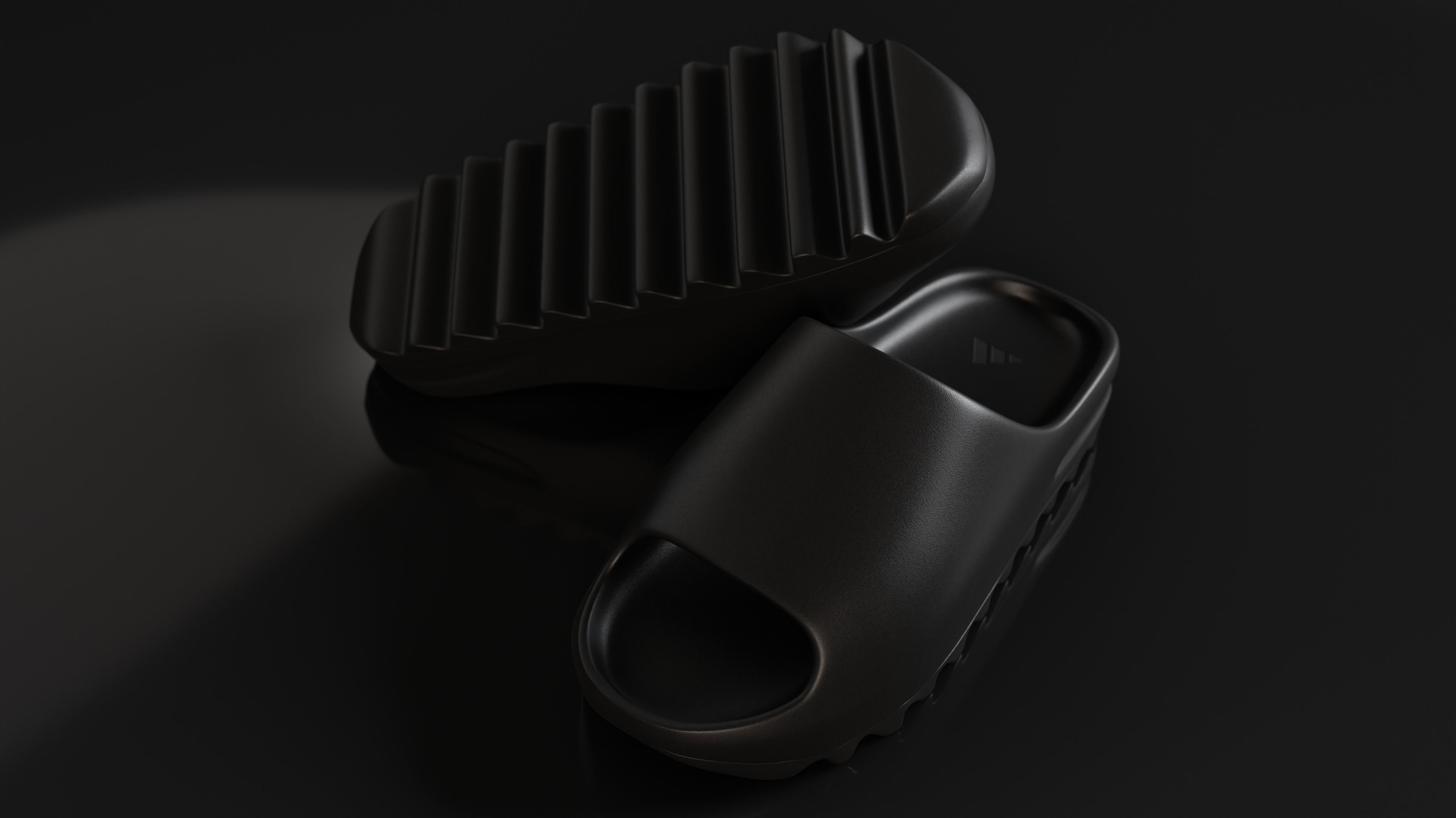 Adidas Yeezy sliders shoe Low-poly 3D model_28