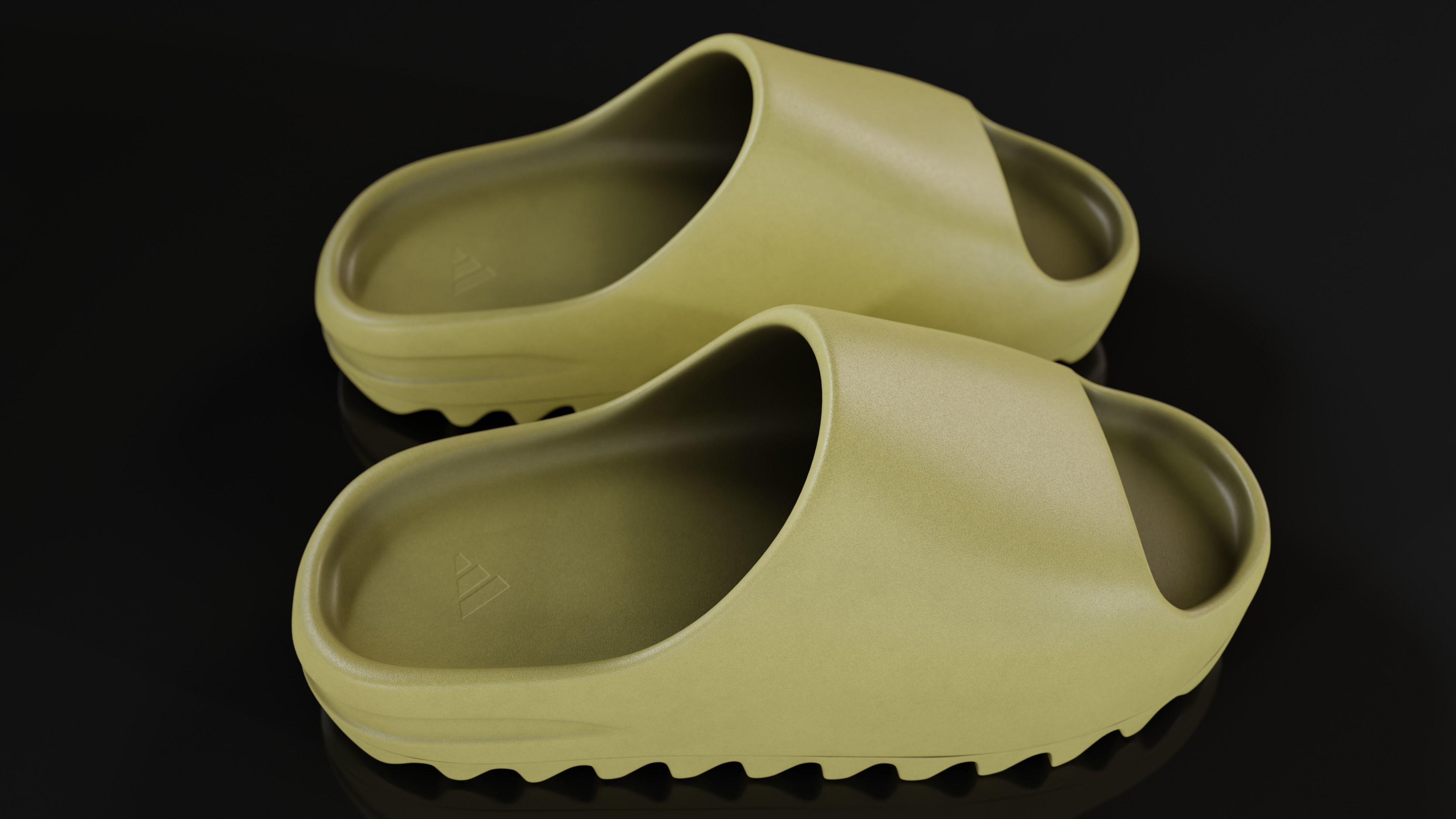 Adidas Yeezy sliders shoe Low-poly 3D model_37