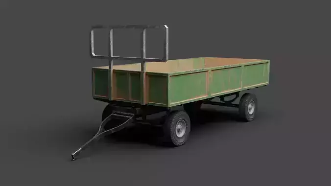 Dusty Agricultural Trailer
