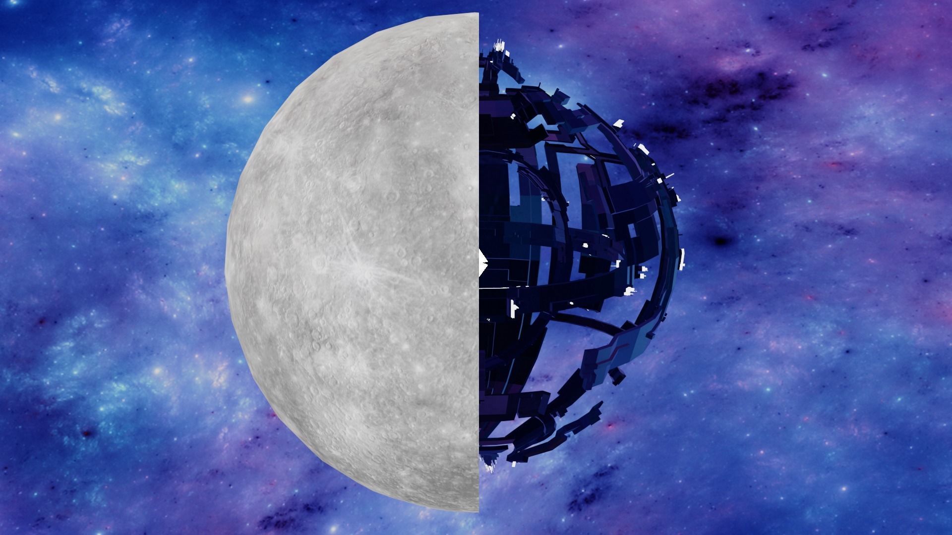 Autonomous Spacecraft - Planet 3D Model Animated  Low-poly 3D model_4