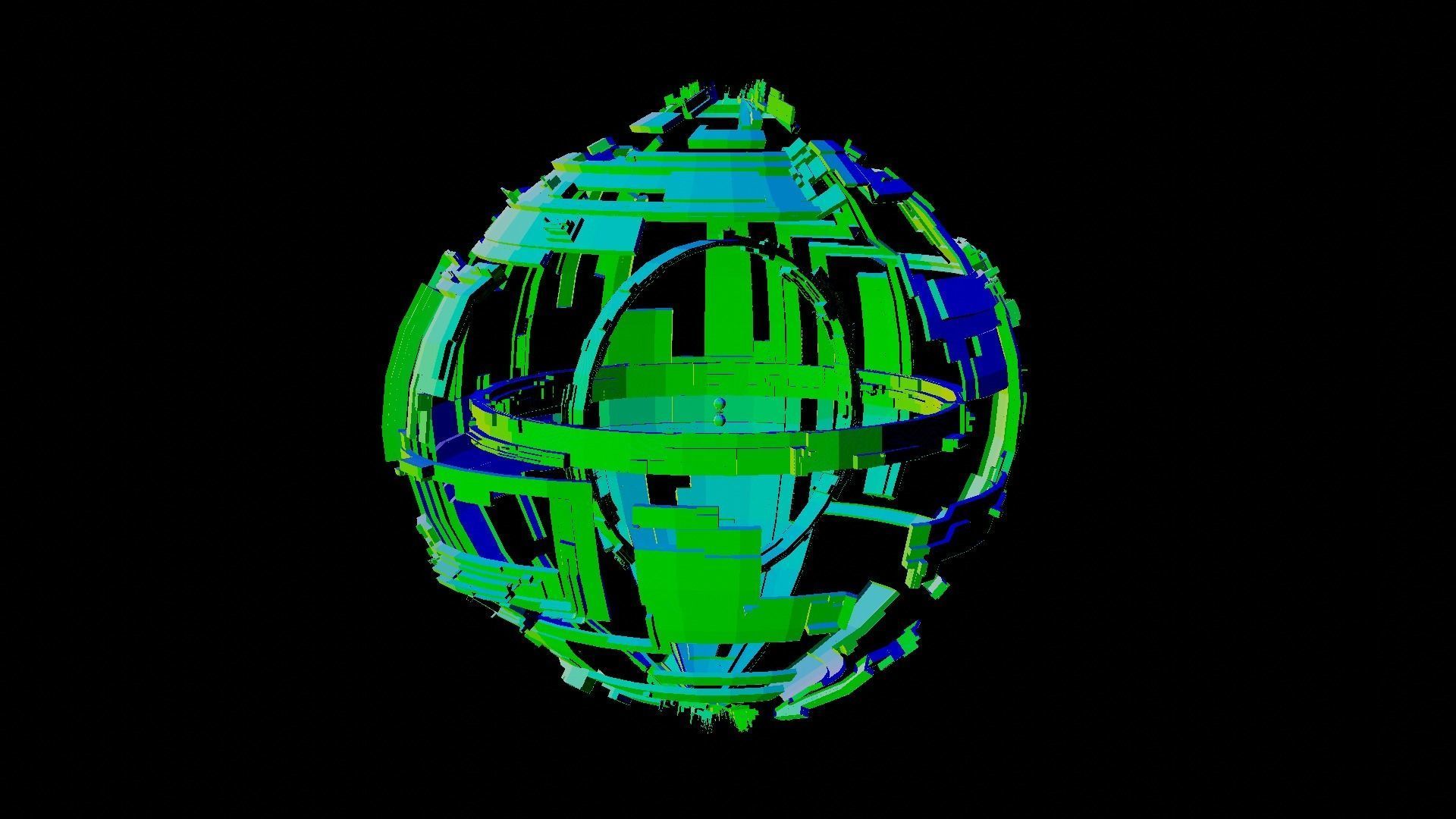 Autonomous Spacecraft - Planet 3D Model Animated  Low-poly 3D model_6