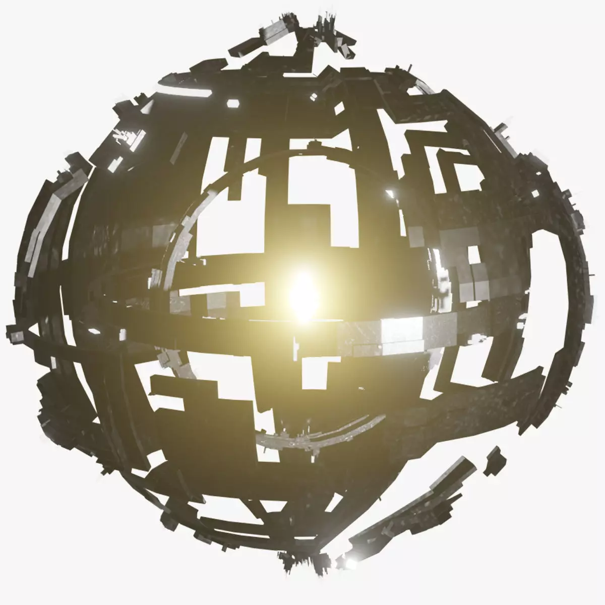 Autonomous Spacecraft - Planet 3D Model Animated  Low-poly 3D model_0