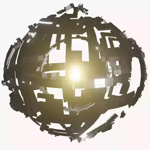 Autonomous Spacecraft - Planet 3D Model Animated 