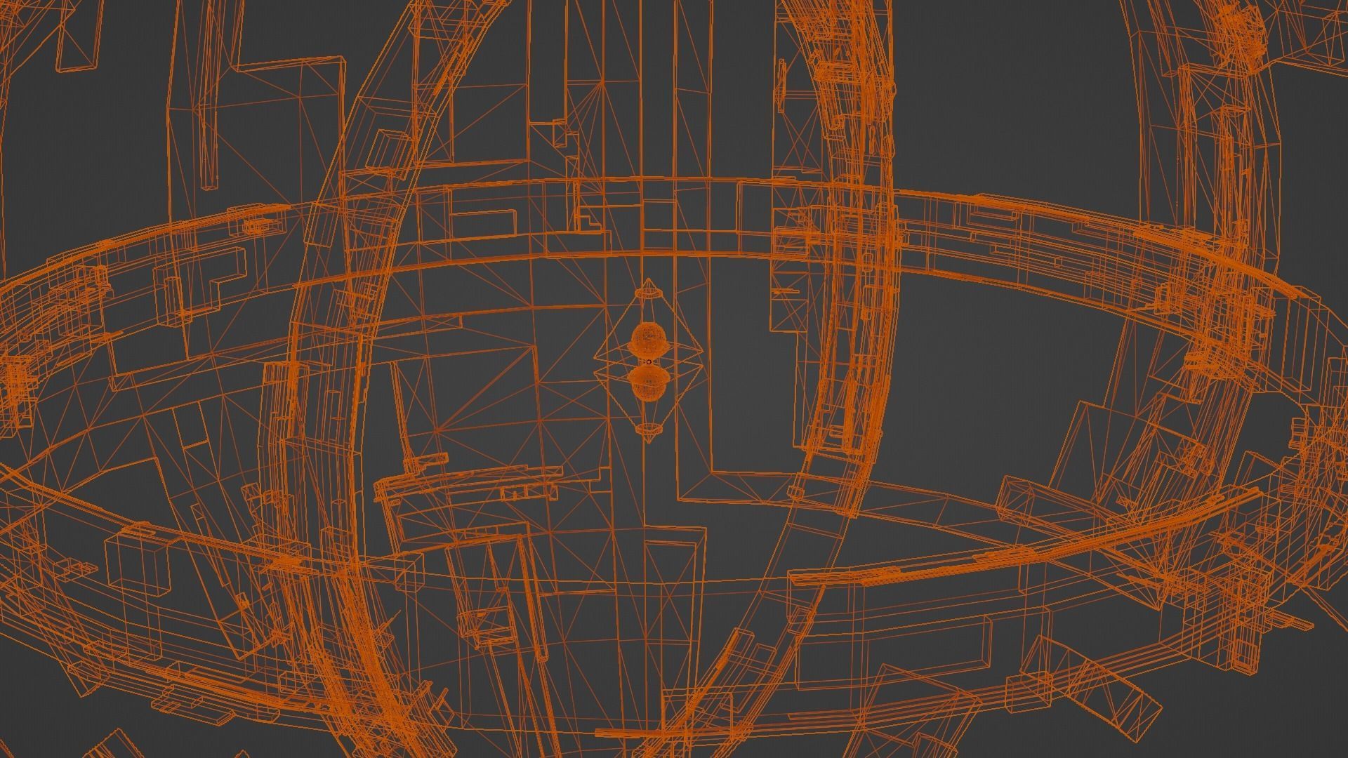 Autonomous Spacecraft - Planet 3D Model Animated  Low-poly 3D model_9