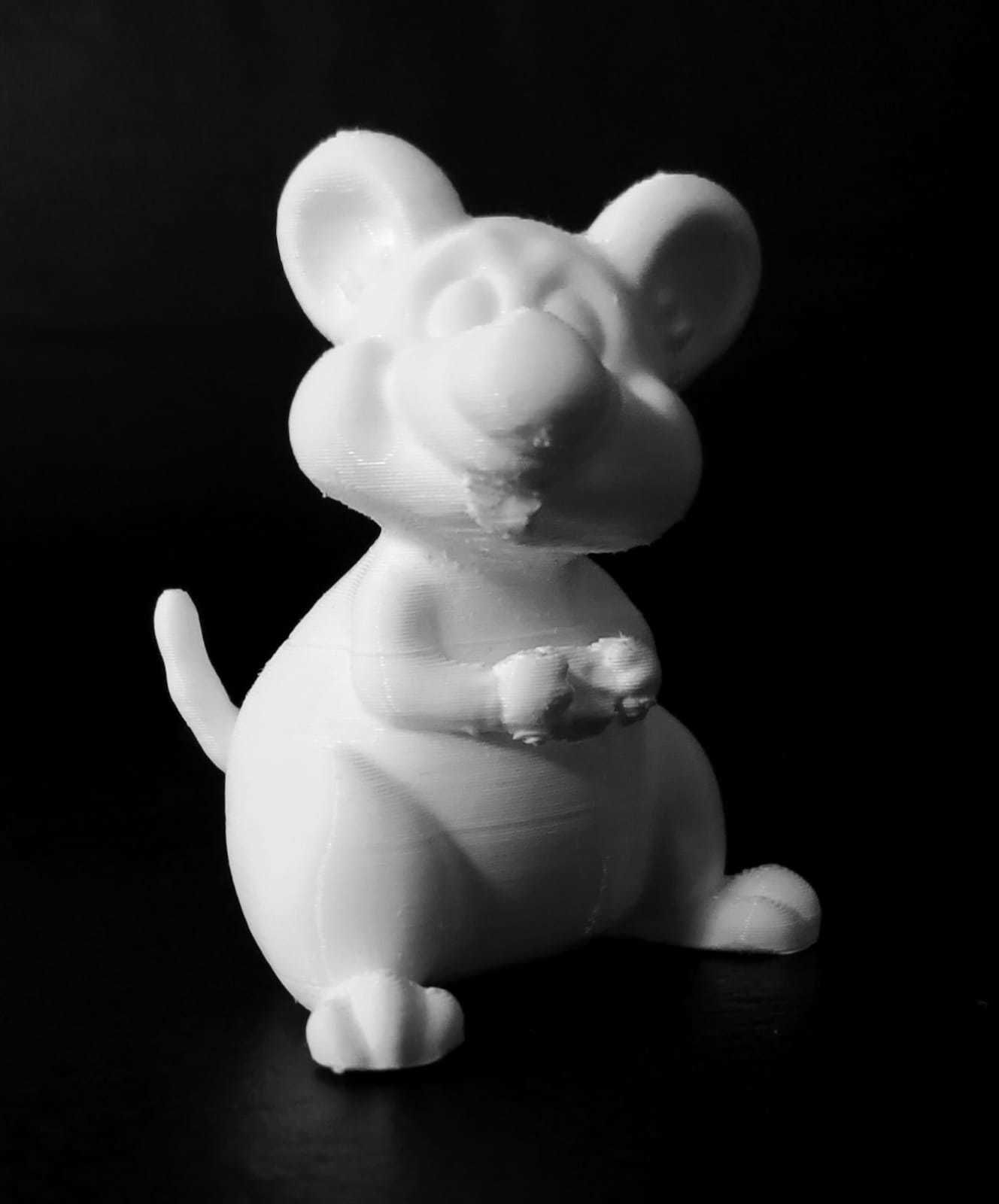 Cartoon Mouse Eating 3D print model_4