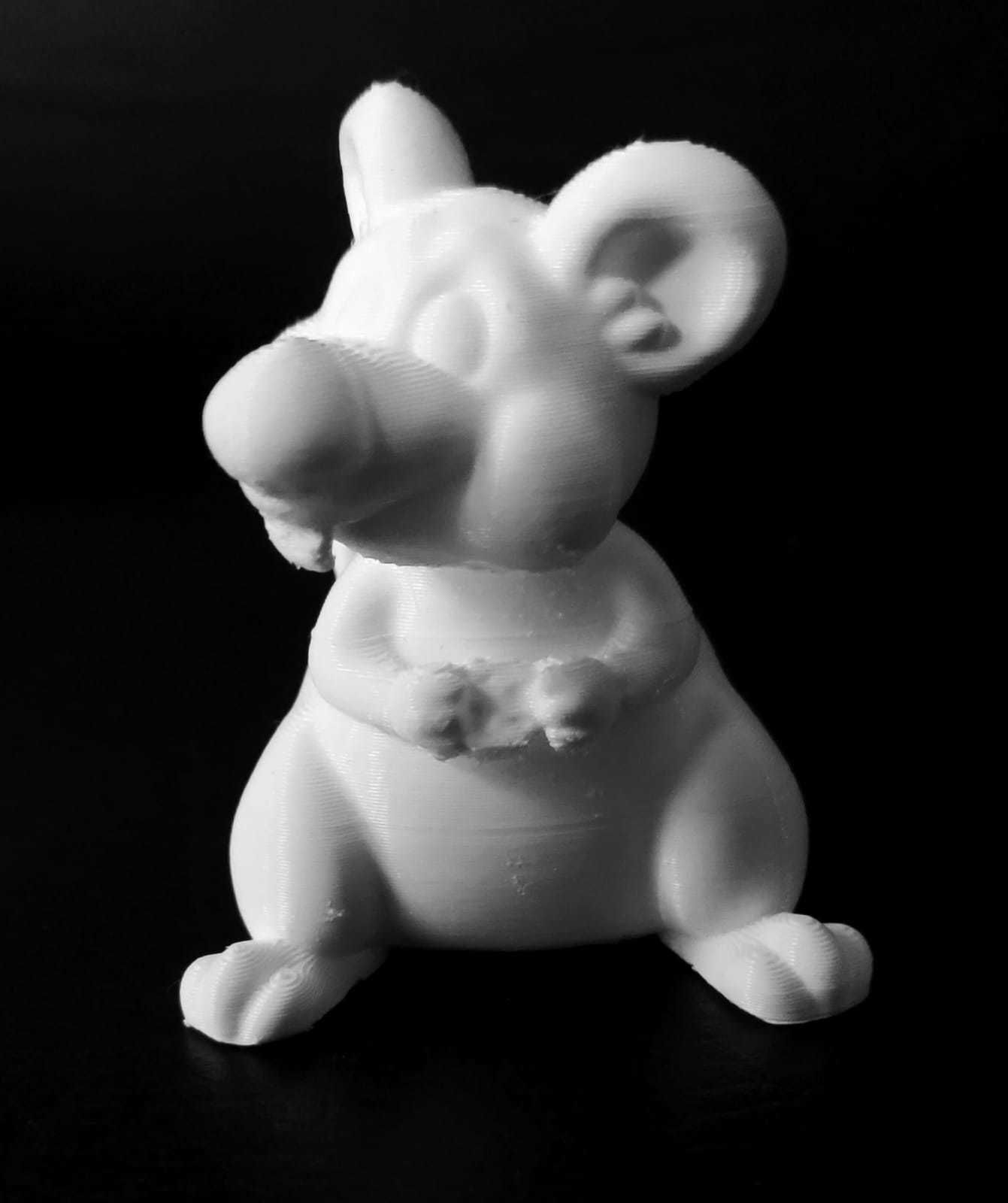 Cartoon Mouse Eating 3D print model_3
