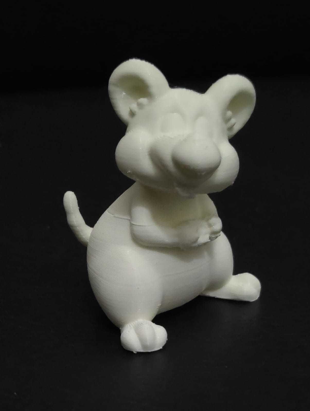 Cartoon Mouse Eating 3D print model_7