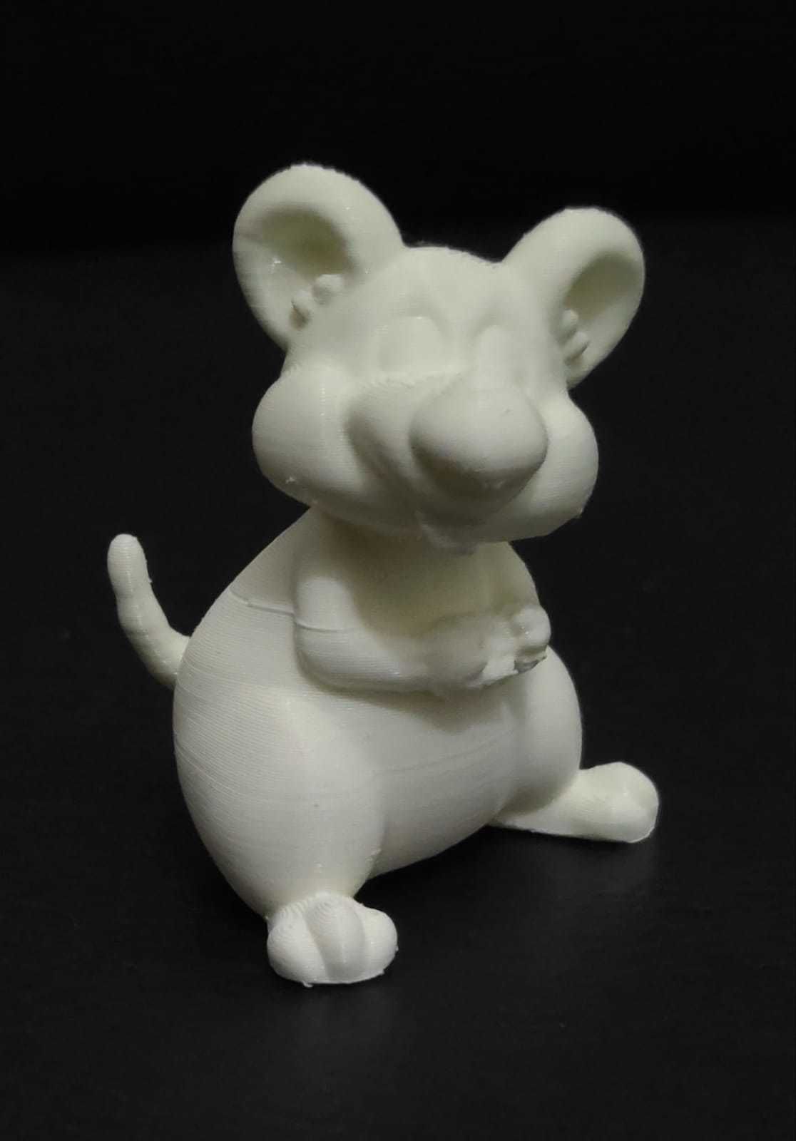Cartoon Mouse Eating 3D print model_12