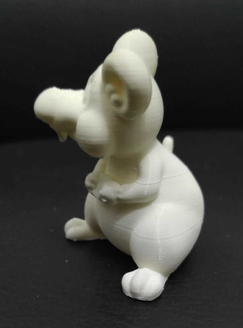 Cartoon Mouse Eating 3D print model_9