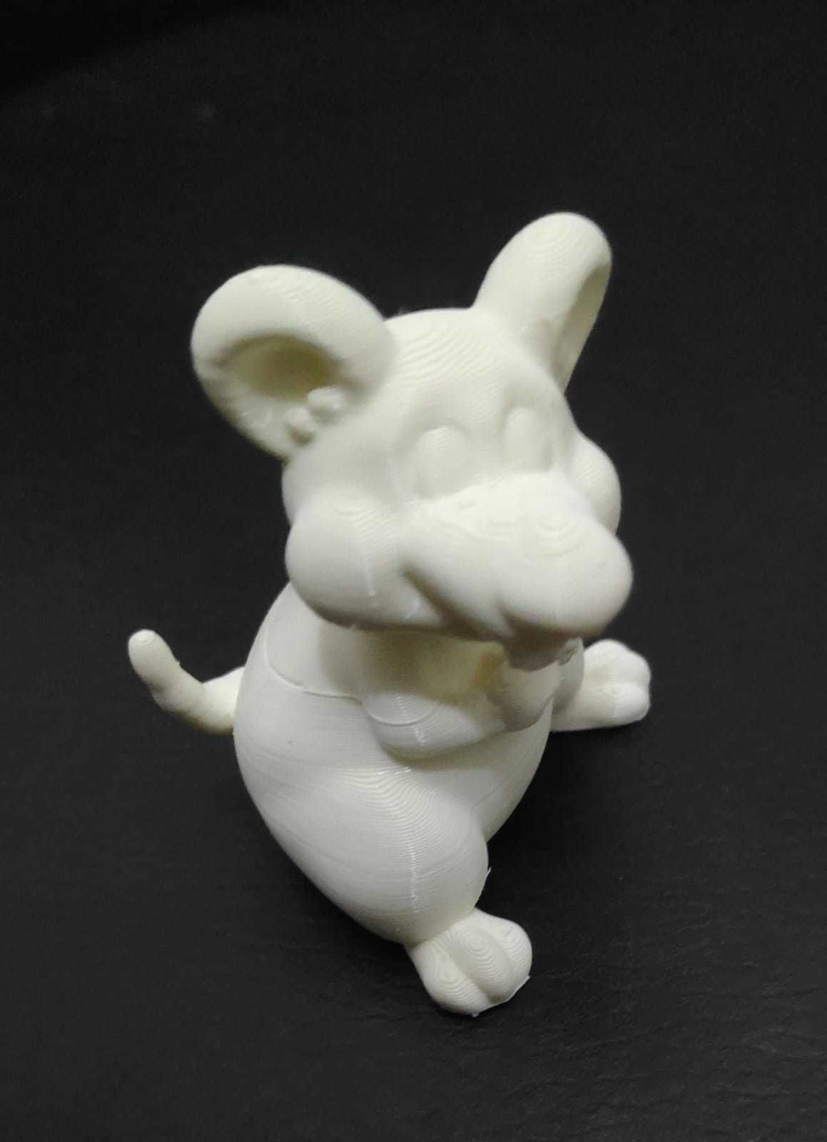 Cartoon Mouse Eating 3D print model_11