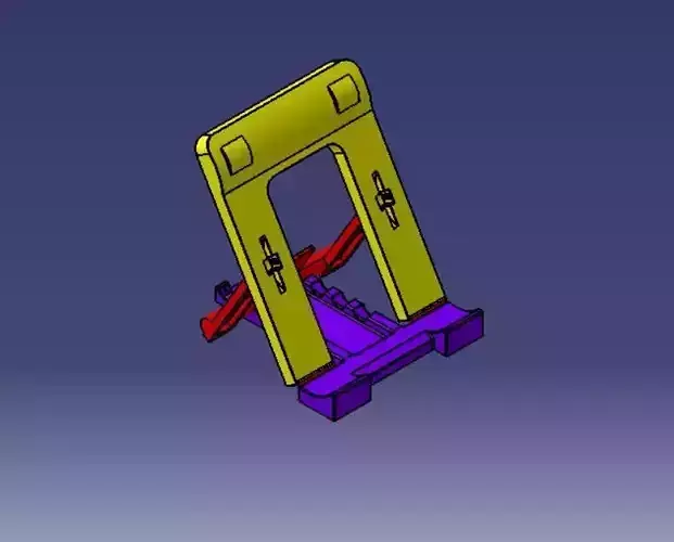 Mobile stand-3D printing model