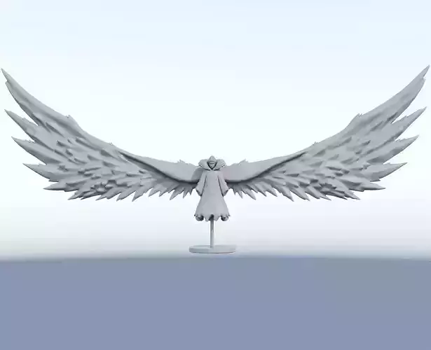 shinki 3d model angel wings
