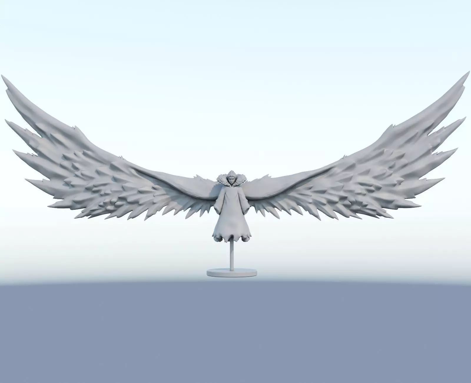 shinki 3d model angel wings 3D print model_0