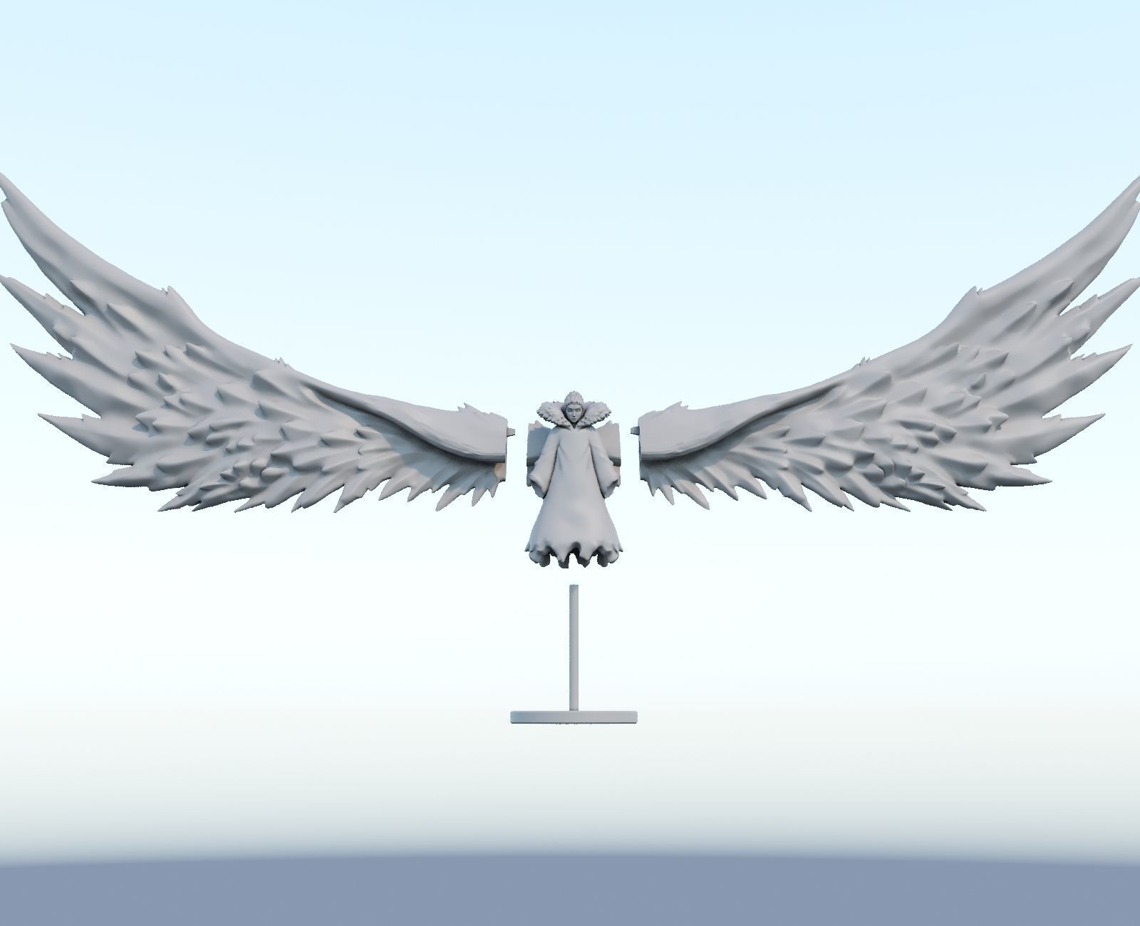 shinki 3d model angel wings 3D print model_1