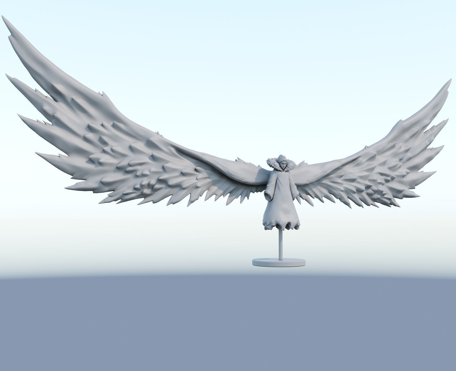 shinki 3d model angel wings 3D print model_2