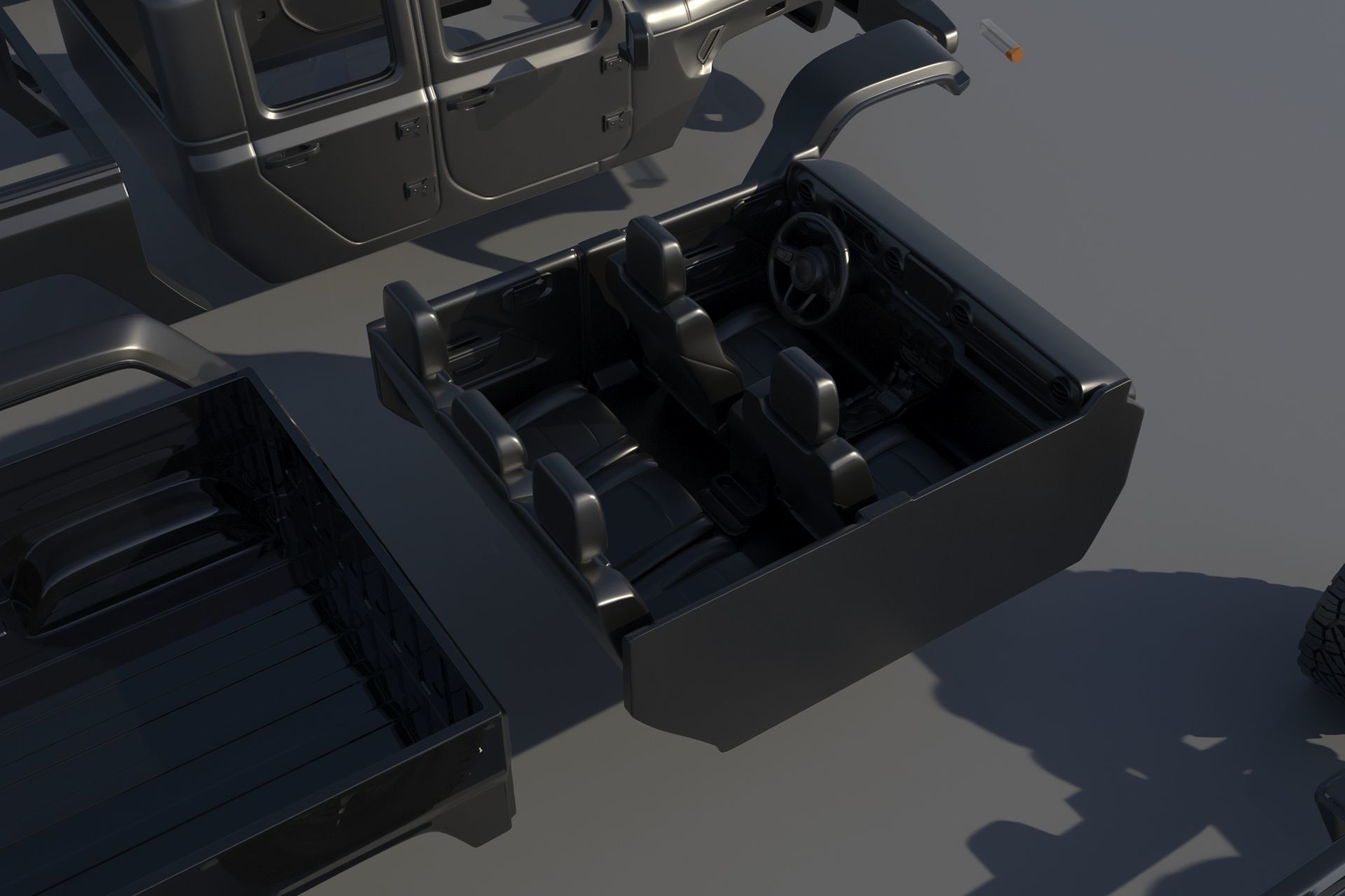 Jeep Gladiator 3D print model_15