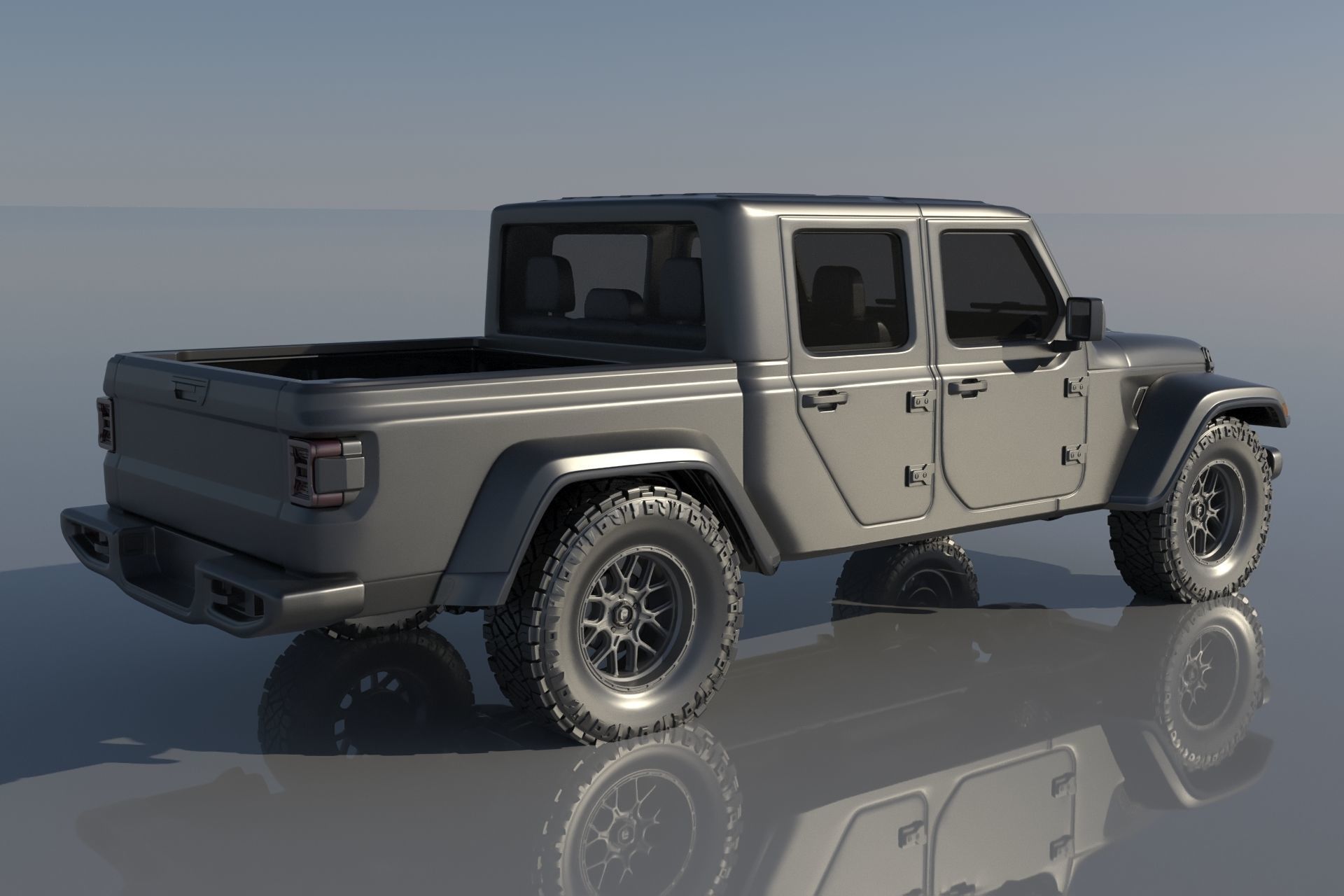 Jeep Gladiator 3D print model_3