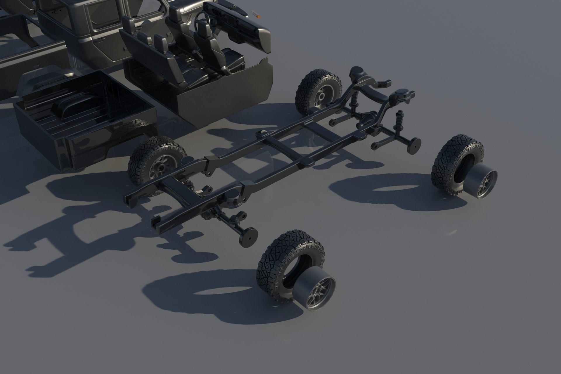 Jeep Gladiator 3D print model_17