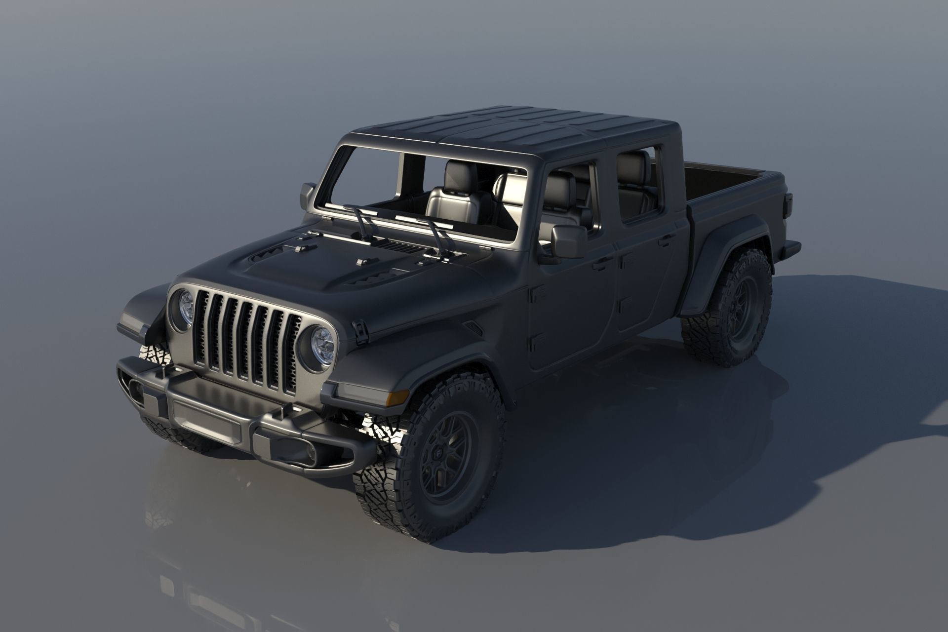 Jeep Gladiator 3D print model_7