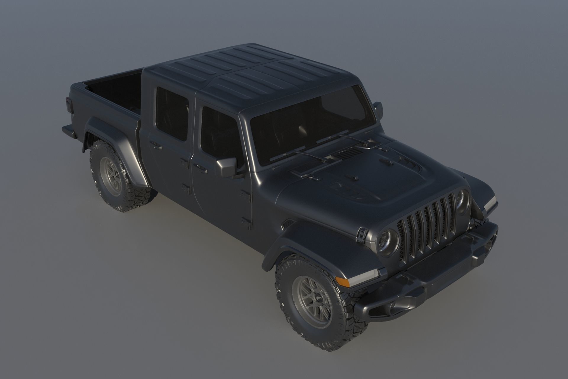 Jeep Gladiator 3D print model_4