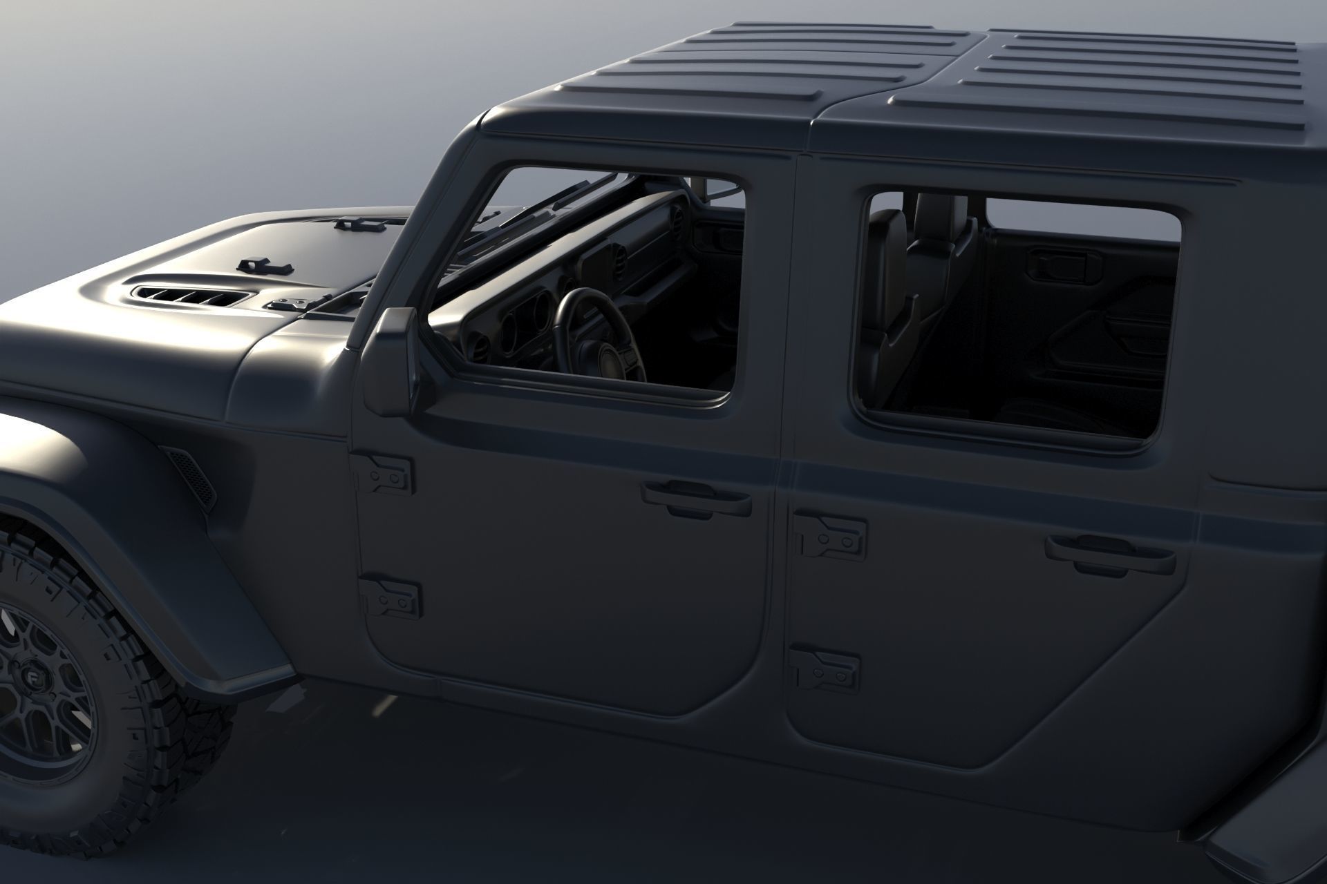Jeep Gladiator 3D print model_8