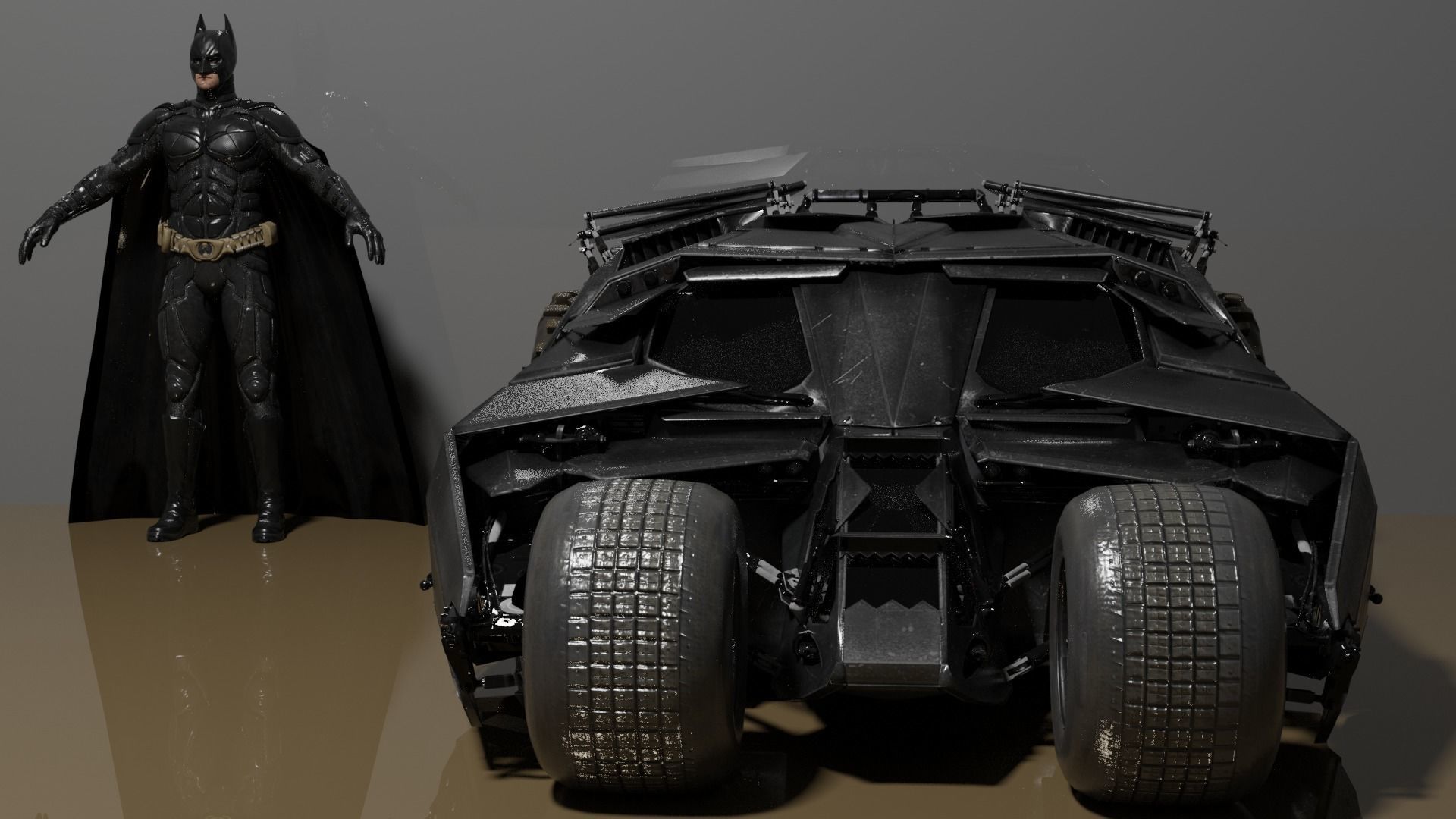 Christian Bale Batman 3D model_4