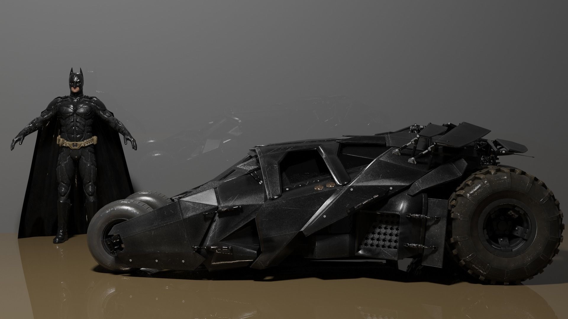 Christian Bale Batman 3D model_5