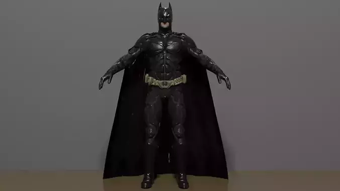 Christian Bale Batman 3D model