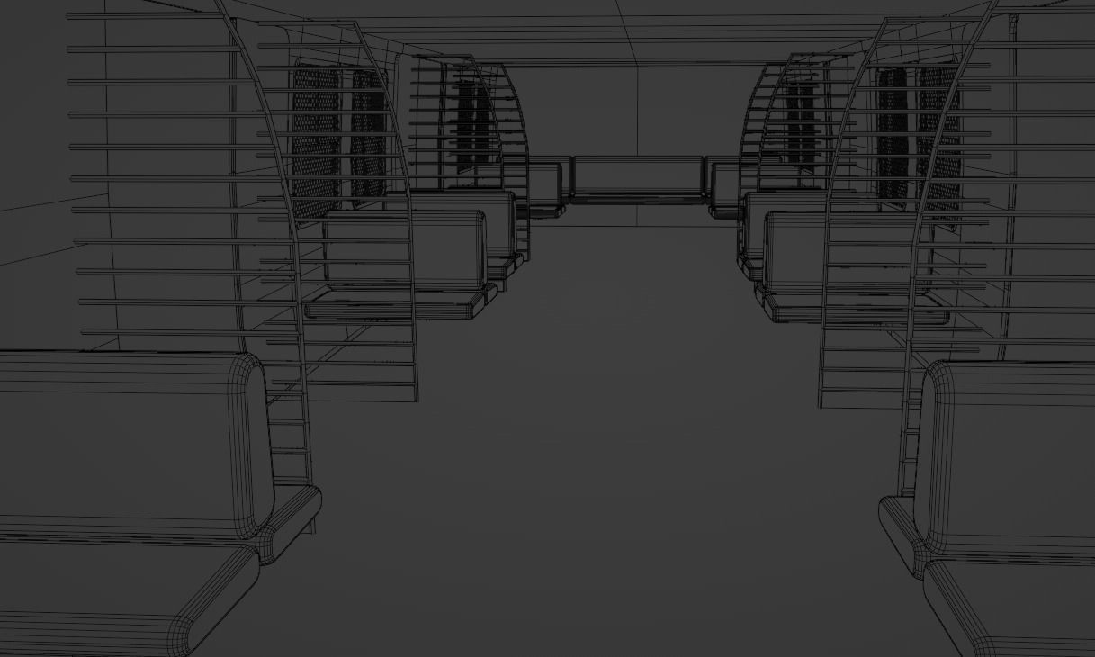 Hyderabad MMTS Low-poly 3D model_6