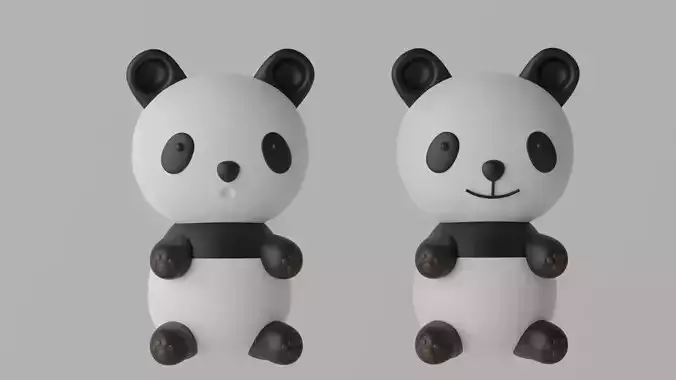 Cartoon Cute Panda Bear