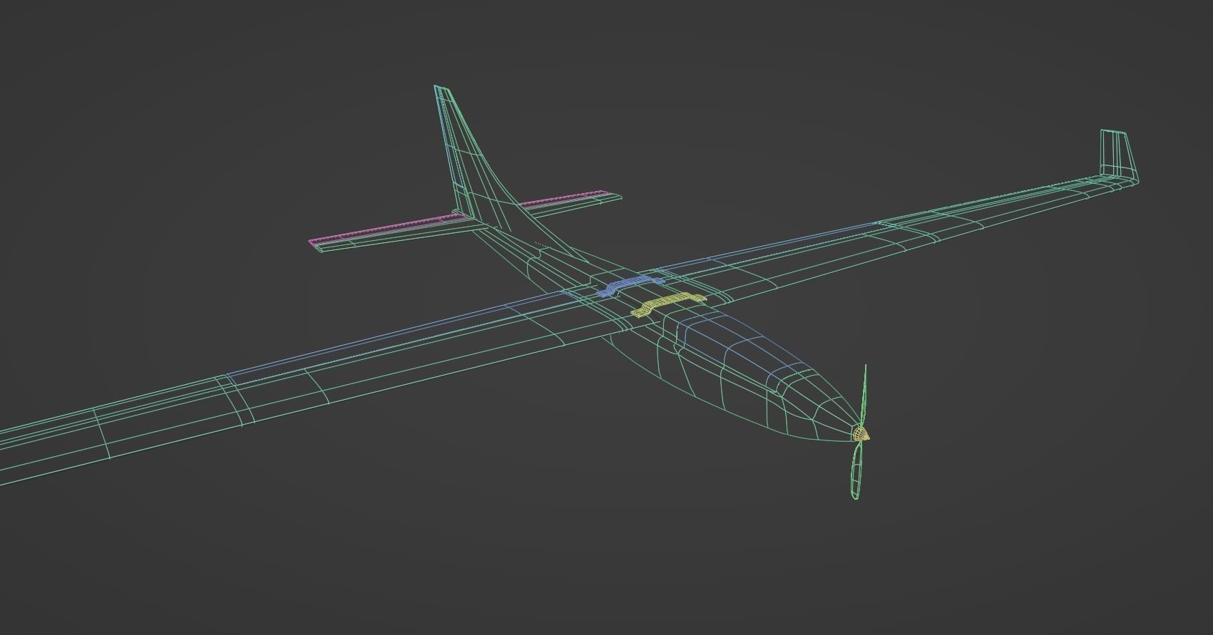 UAV Spectator-M1 Ukrainian military drone  Low-poly 3D model_7