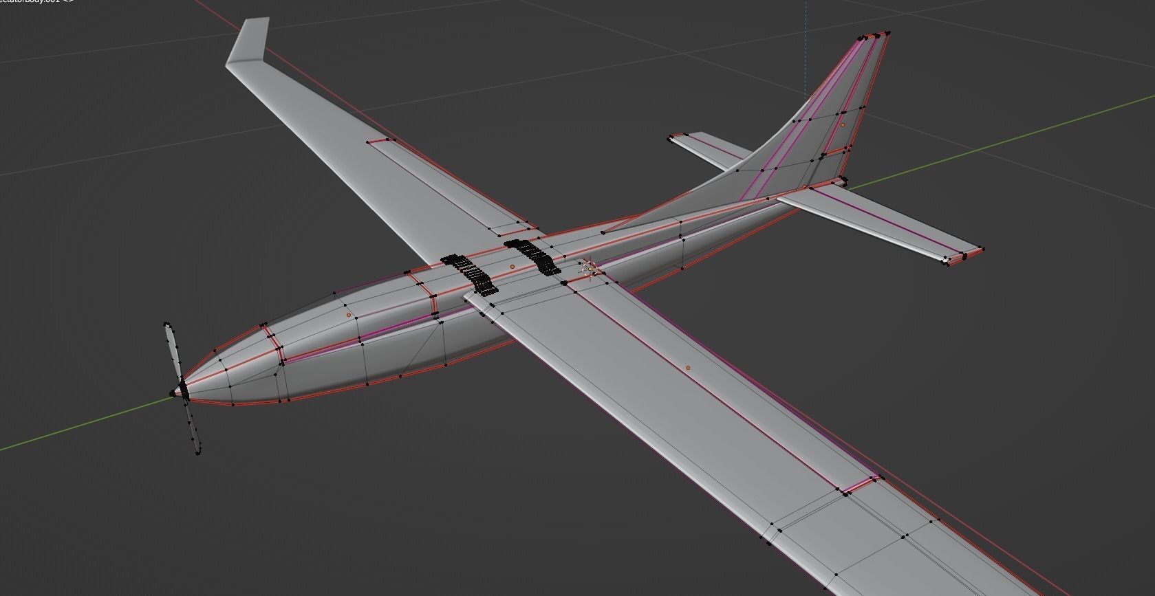 UAV Spectator-M1 Ukrainian military drone  Low-poly 3D model_6