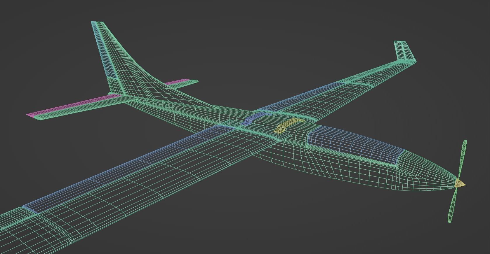 UAV Spectator-M1 Ukrainian military drone  Low-poly 3D model_8