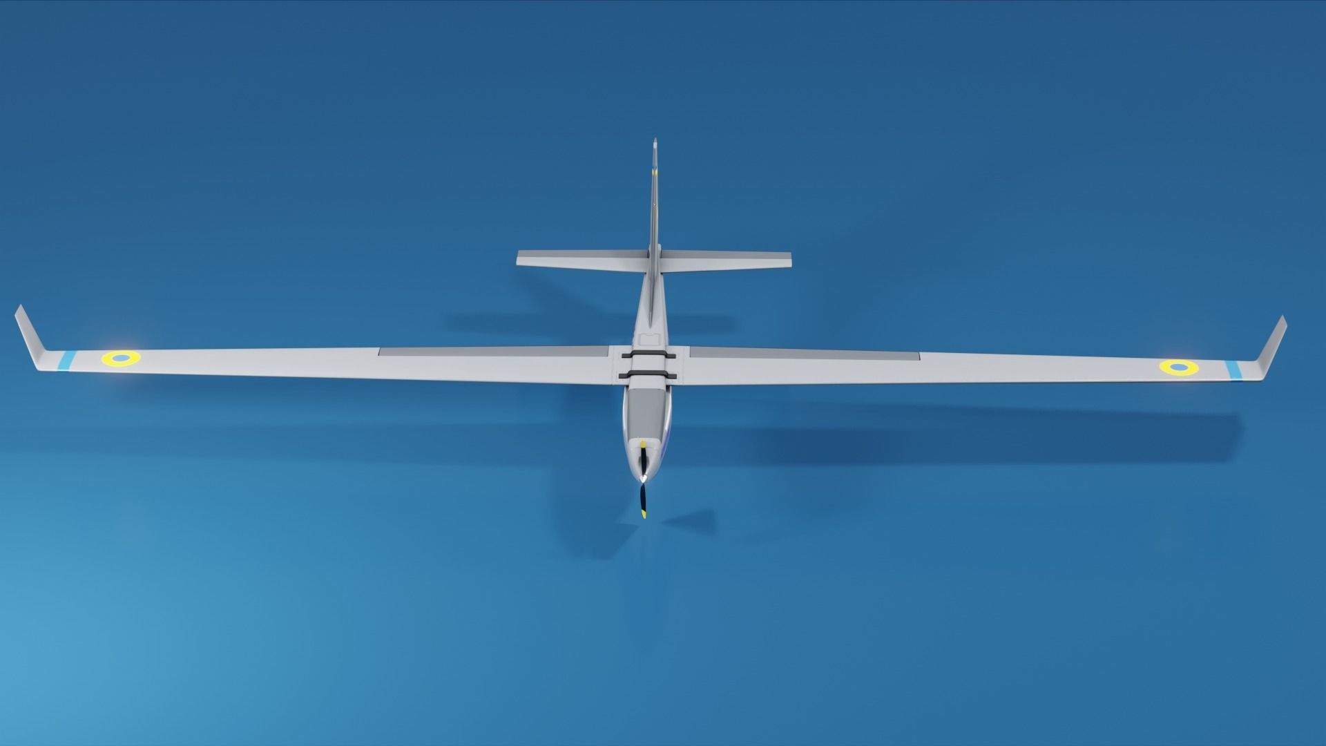 UAV Spectator-M1 Ukrainian military drone  Low-poly 3D model_1