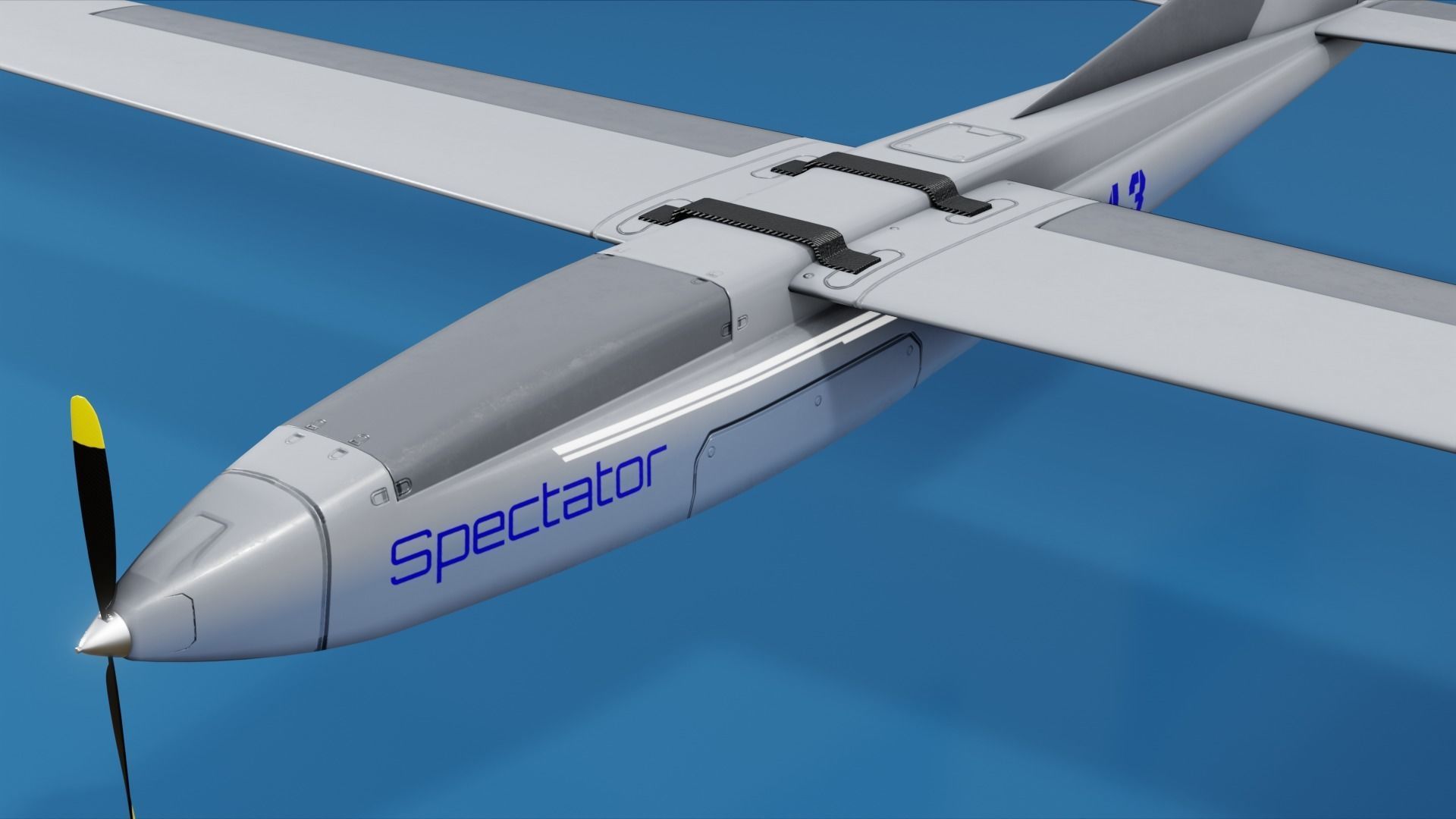 UAV Spectator-M1 Ukrainian military drone  Low-poly 3D model_2