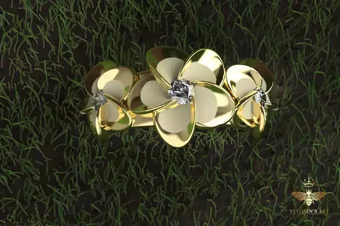 Ring flower plumeria