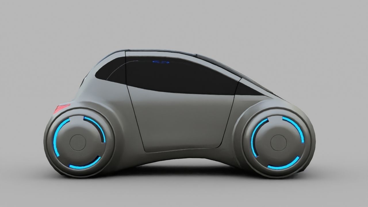 APPLE CONCEPT CAR G2 rigged 3D model_28