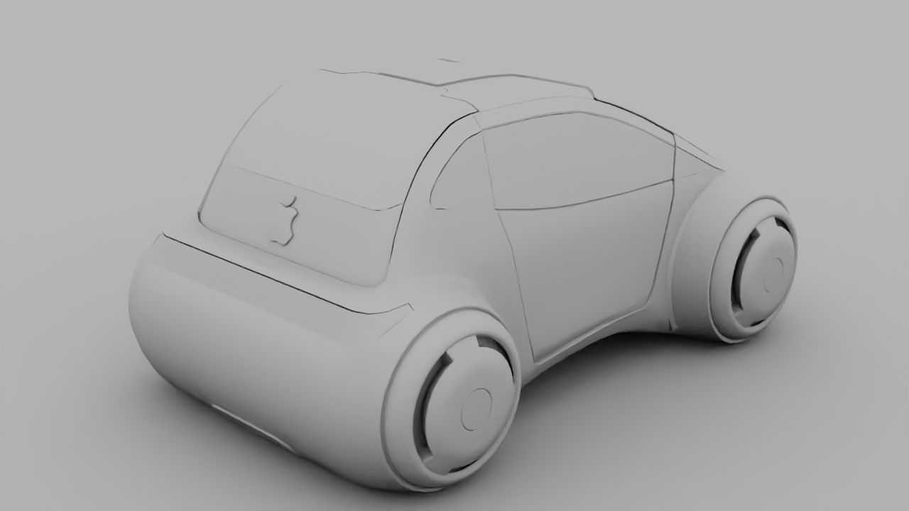 APPLE CONCEPT CAR G2 rigged 3D model_36