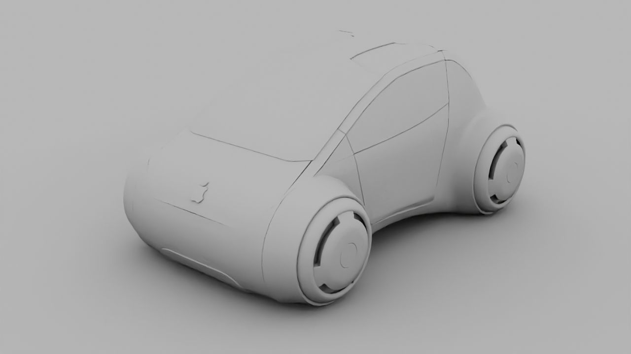 APPLE CONCEPT CAR G2 rigged 3D model_34
