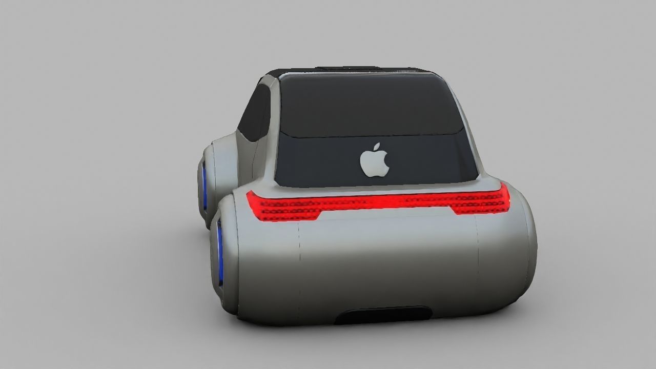 APPLE CONCEPT CAR G2 rigged 3D model_9
