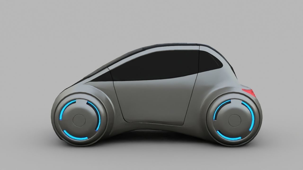 APPLE CONCEPT CAR G2 rigged 3D model_26