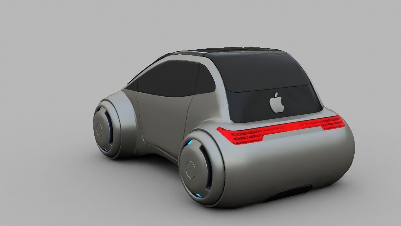 APPLE CONCEPT CAR G2 rigged 3D model_7