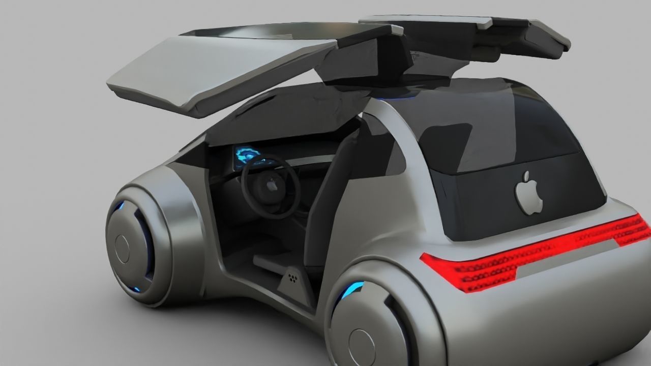 APPLE CONCEPT CAR G2 rigged 3D model_19