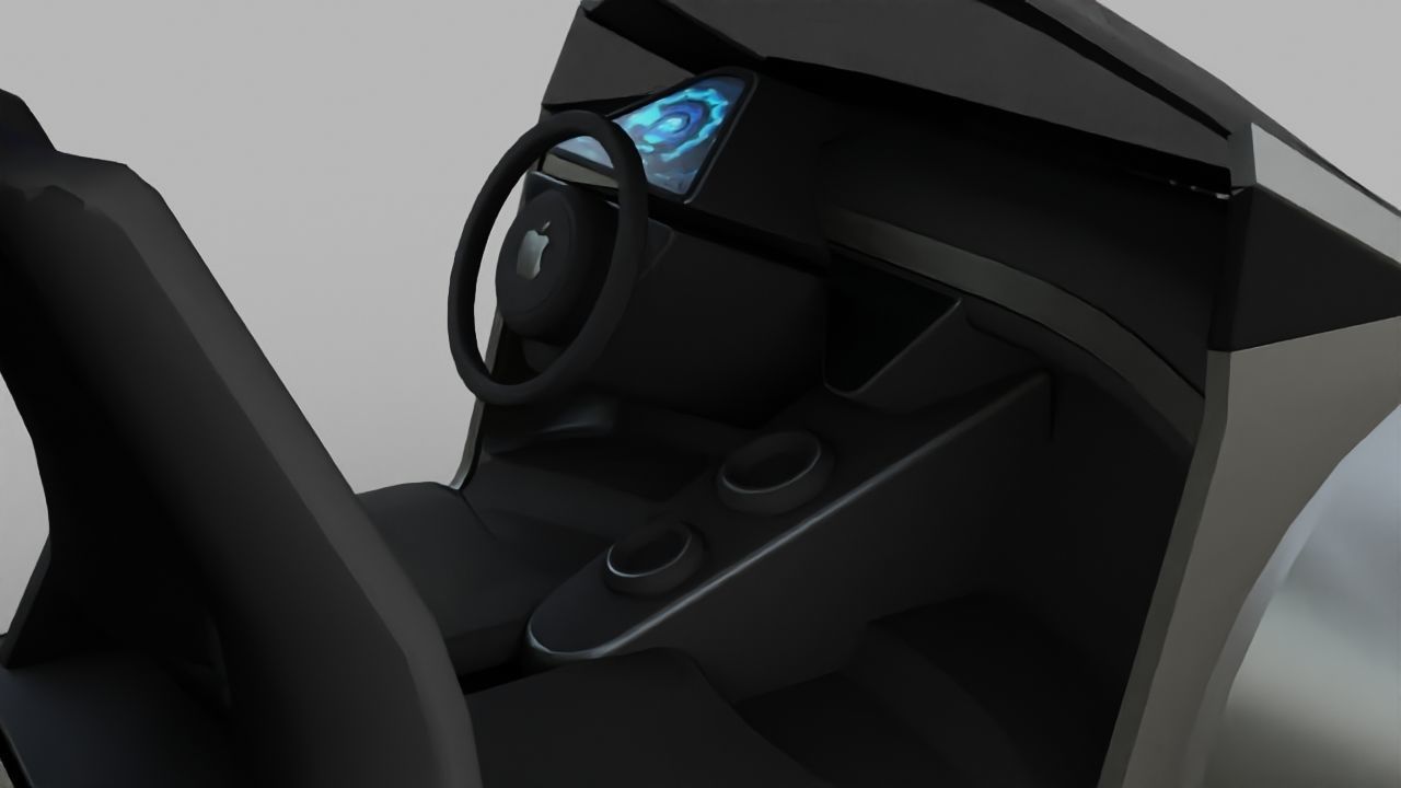 APPLE CONCEPT CAR G2 rigged 3D model_20