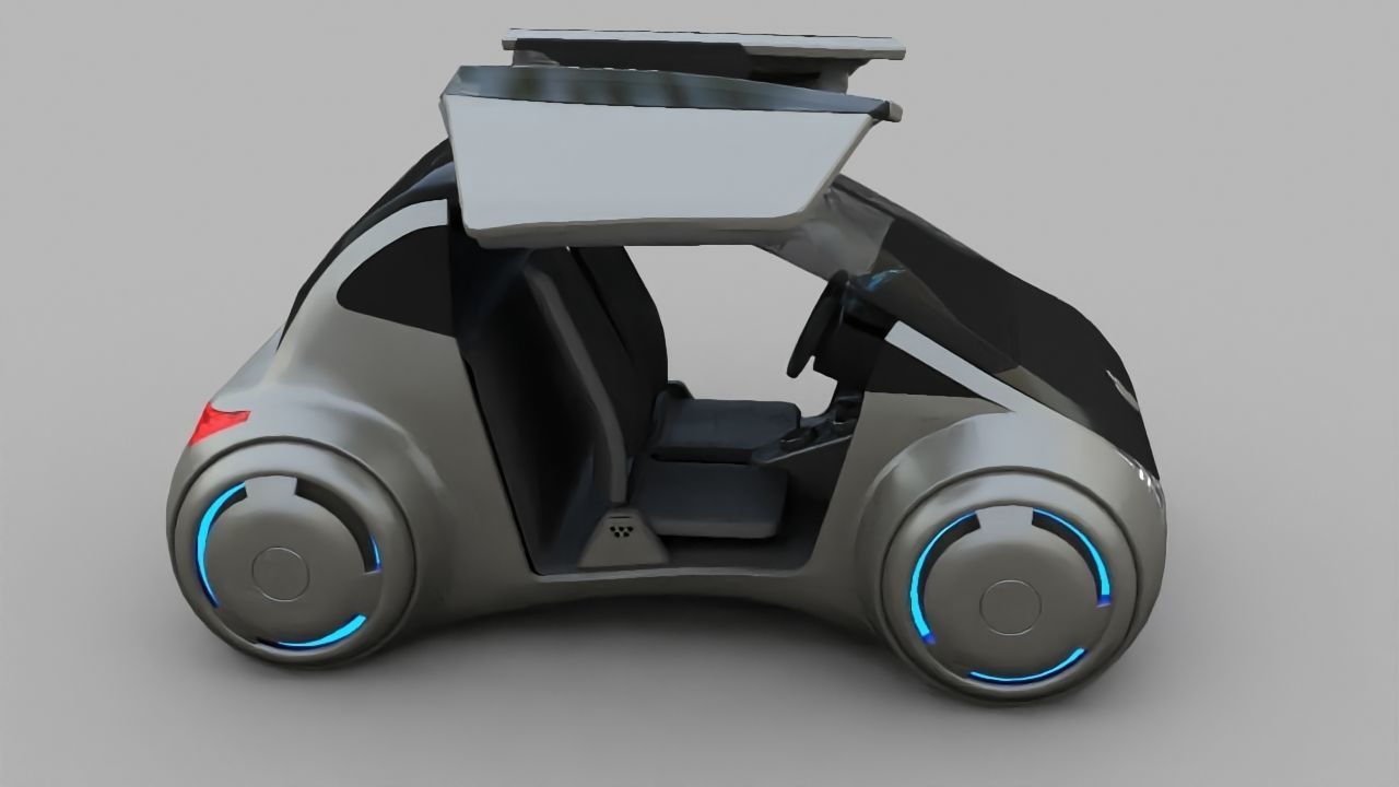 APPLE CONCEPT CAR G2 rigged 3D model_15