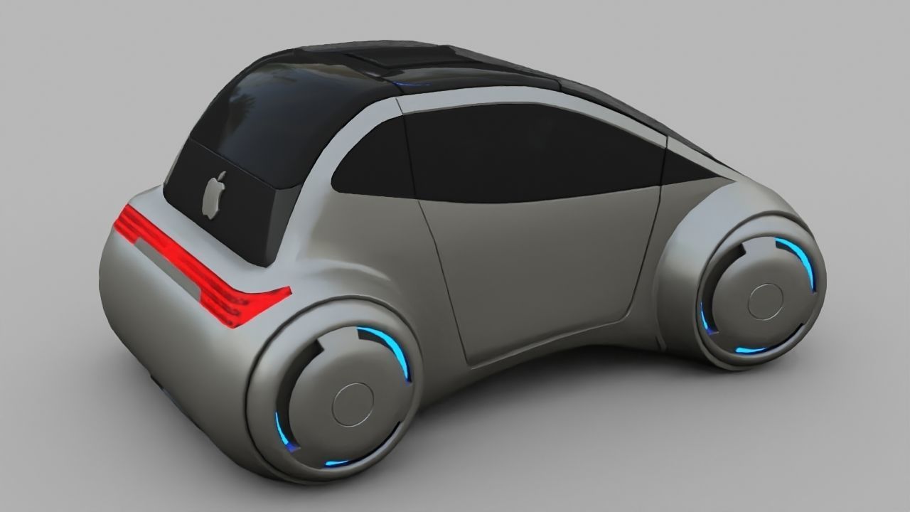 APPLE CONCEPT CAR G2 rigged 3D model_23