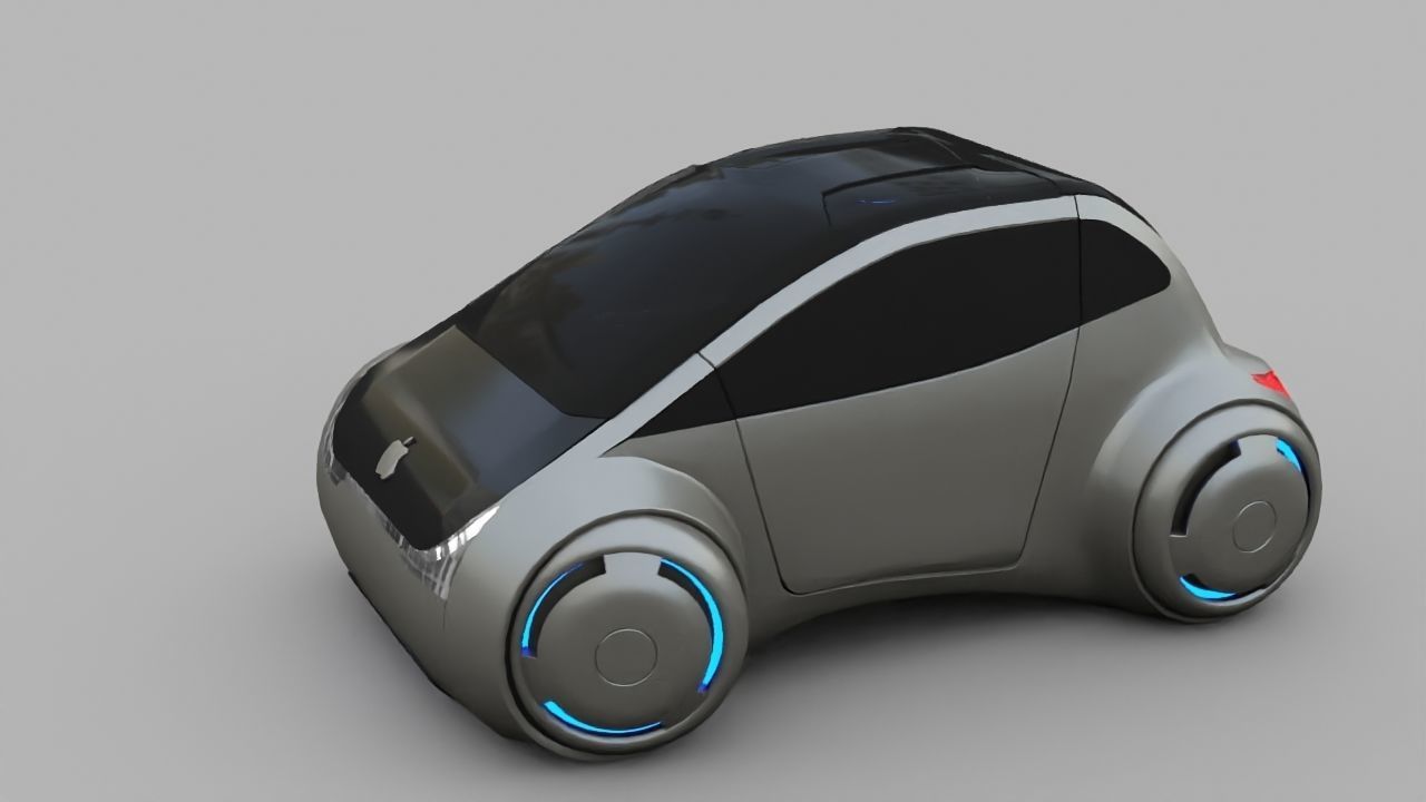 APPLE CONCEPT CAR G2 rigged 3D model_25