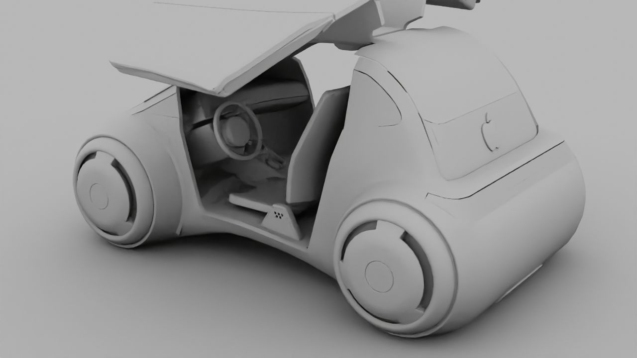 APPLE CONCEPT CAR G2 rigged 3D model_37