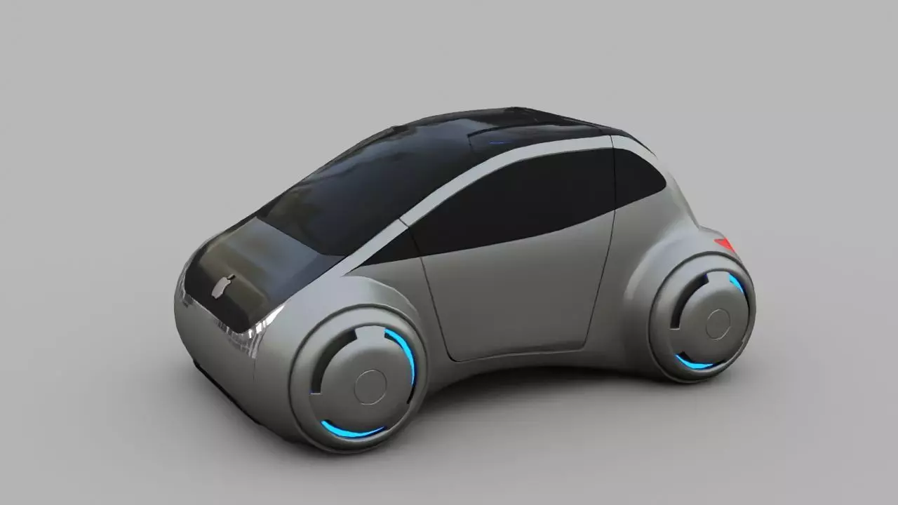 APPLE CONCEPT CAR G2 rigged 3D model_0