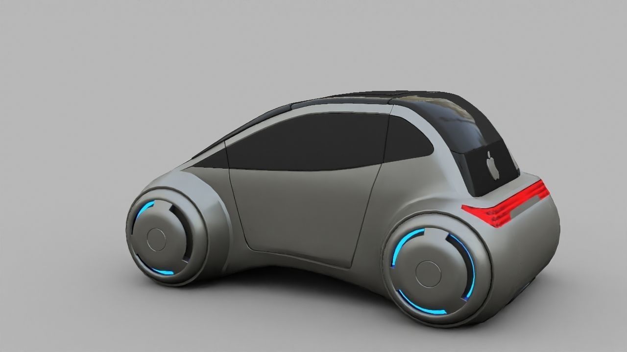 APPLE CONCEPT CAR G2 rigged 3D model_5